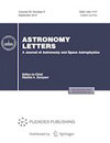 ASTRONOMY LETTERS-A JOURNAL OF ASTRONOMY AND SPACE ASTROPHYSICS雜志封面